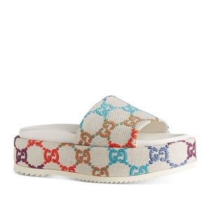 Gucci Jacquard Flatforms